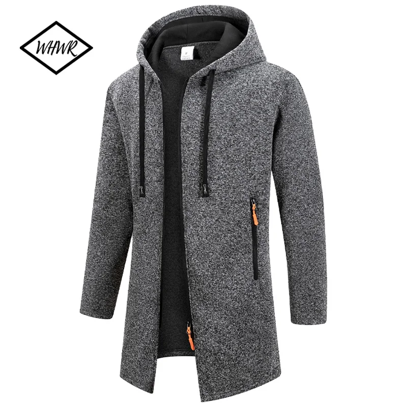 

Осенняя мужская куртка с длинным рукавом, толстовки для мужчин с капюшоном на молнии, мужская зимняя верхняя куртка большого размера, пальто, теплая уличная одежда