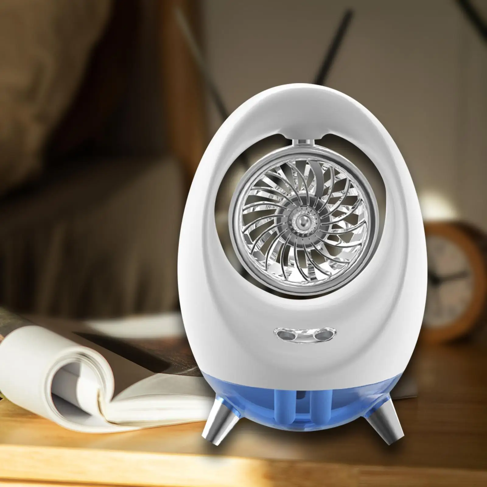휴대용 에어컨 공기 냉각기, 개인 공간 컴팩트, USB 소형 주변광 가습기, 여름 가정 기숙사 데스크탑 작업