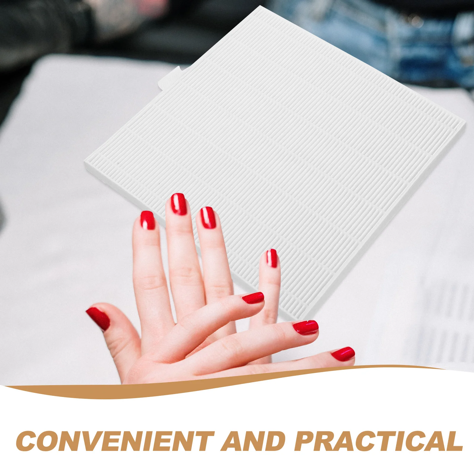 Dust Collector Filter Nail Art Tool Lightweight Safe Efficient Cleaning Nail Filing Buffing