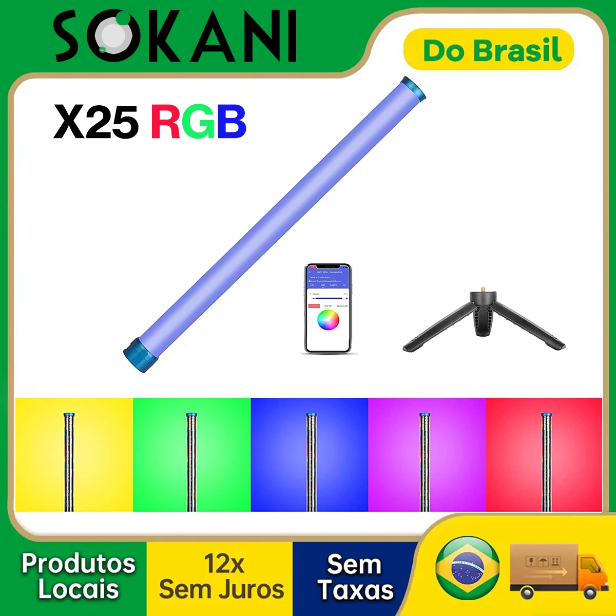 【Do Brasil】Sokani X25 RGB LED Video Light