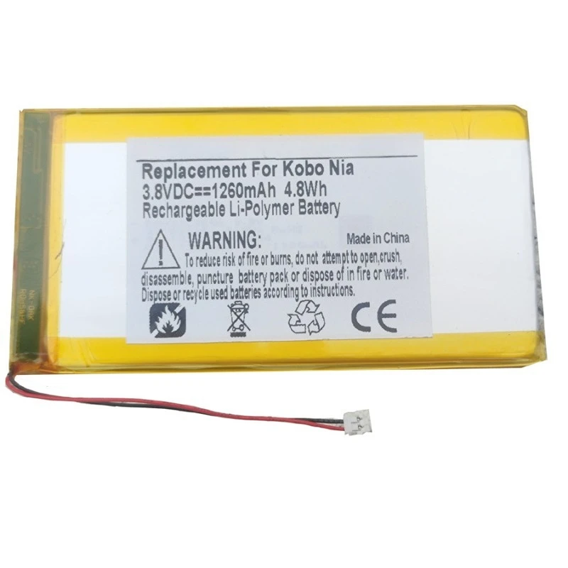 New EVE254385N 3.8V 1260mAH DR-KB16 for Kobo Nia N306 E-reader High Quality Battery