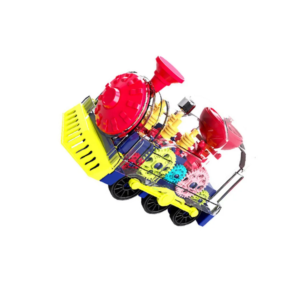 

Electric Train for Kids Simulation Train with -Directional Wheels Moving Sound Colorful Flashing Lights Early Education