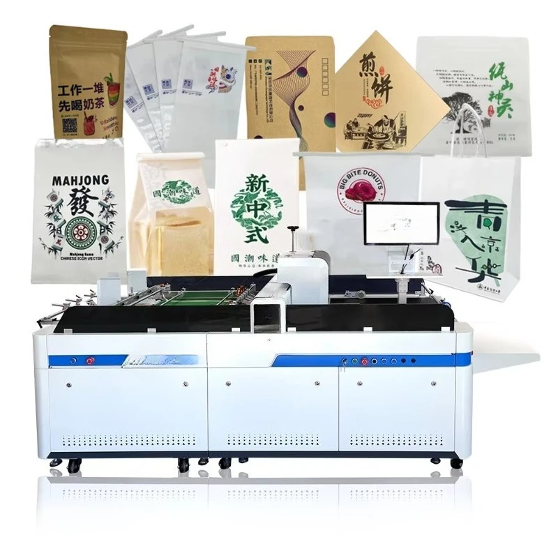 One Pass Digital Printing Machine for Paper Bags Kraft Food Package Multicolor Digital Inkjet Printer