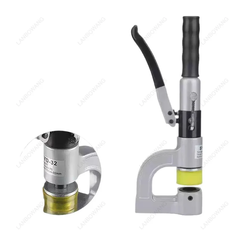 SYD-32 Manual Hydraulic Hole Puncher, 6T Output Force Thin Steel Plate Punching Tool for Cable Tray Stainless Steel