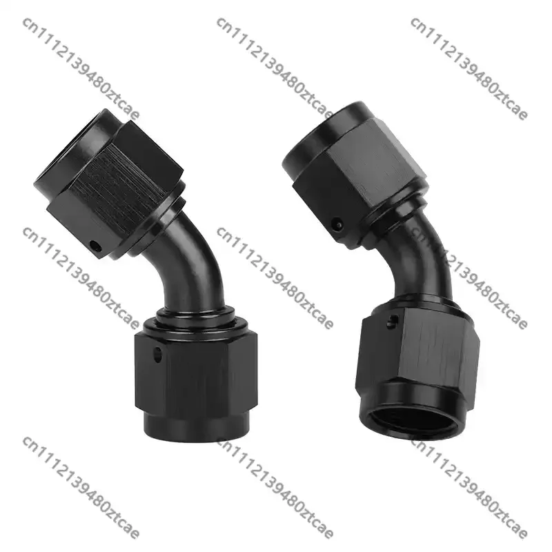 High‑Performance Double End Female Thread Connector Adapter AN4‑AN10 0° 45° 90° Angle Fitting For Fluid Pipeline