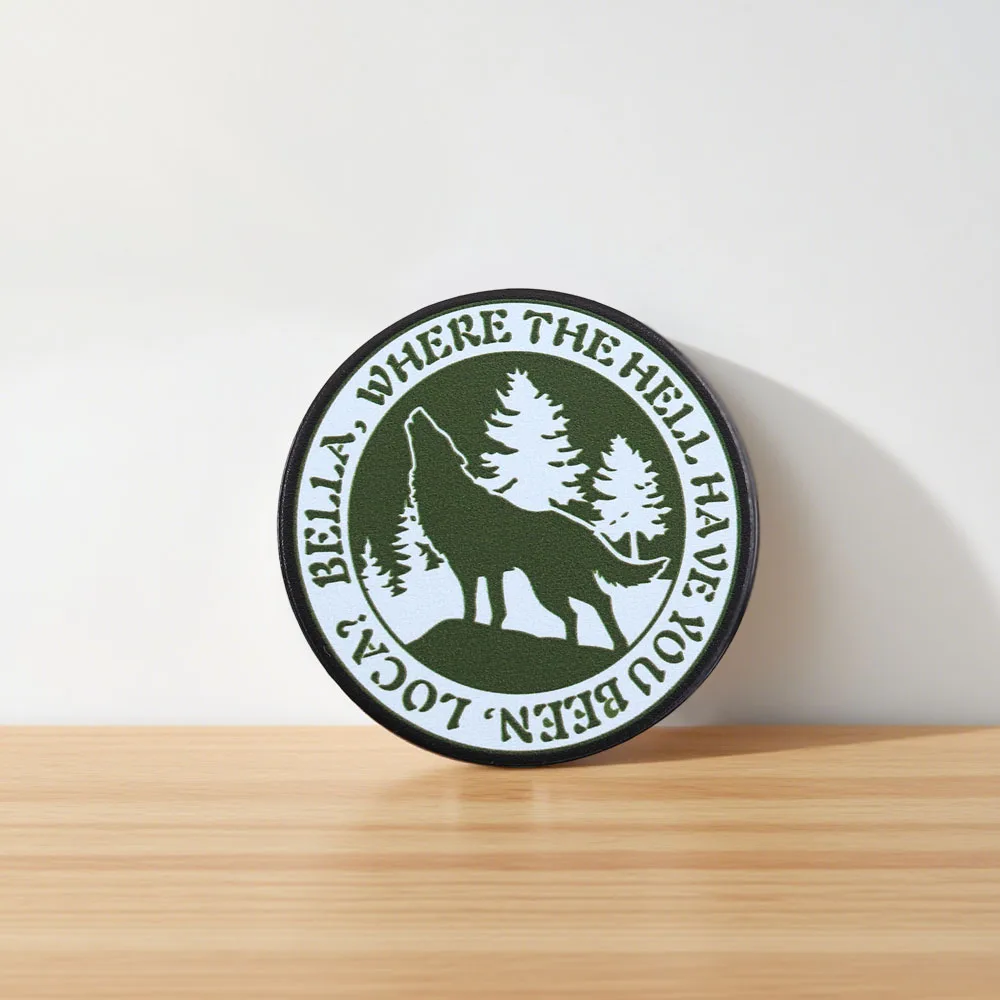 Twilight Wolf Howling Silhouette Bella Where Have You Been Enamel Pin Classic Movie Quote Lapel Badge Fandom Fans Gift