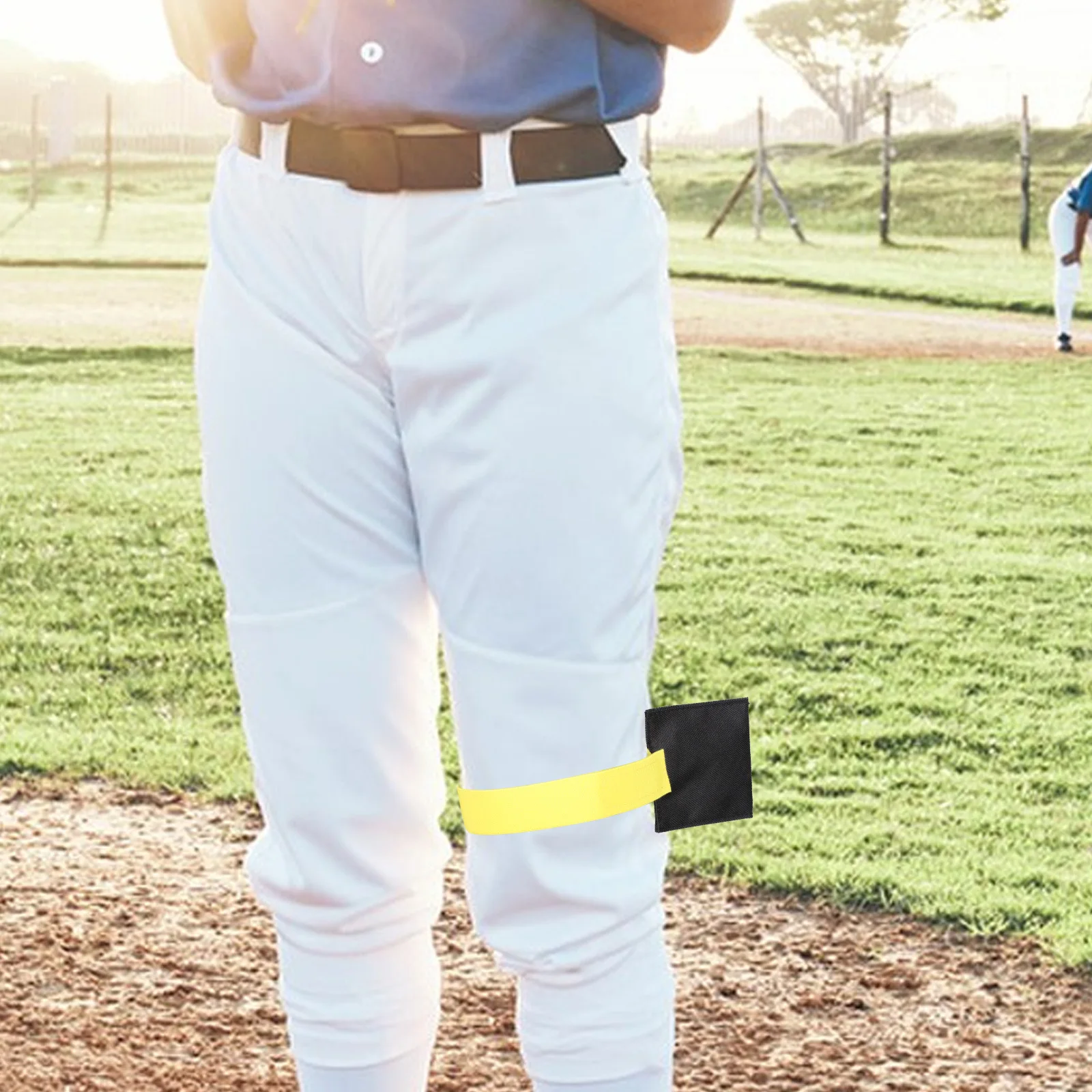 

Softball Pitching Training Aid Leg Wrap Adjustable Support Strap For Baseball Players Outdoor Practice Reusable Polyester