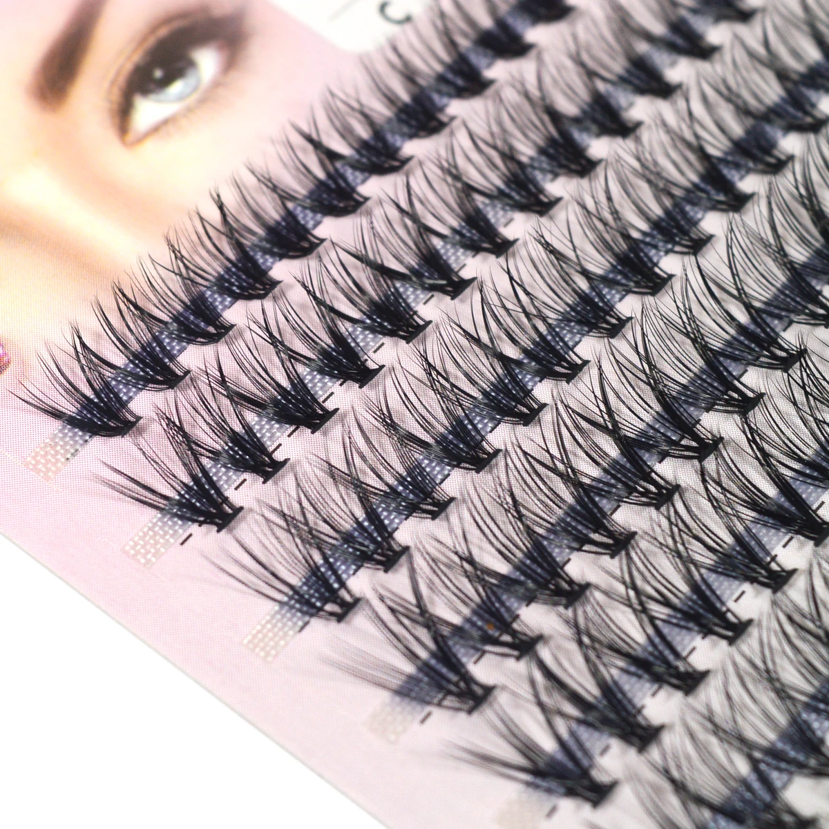 QSTY 240pcs Individual Lash Extensions, 20D Lash Clusters Volume Mix Pack, 9-16mm Mix Lengths 20 Roots CD Curl 0.07mm Thicknes