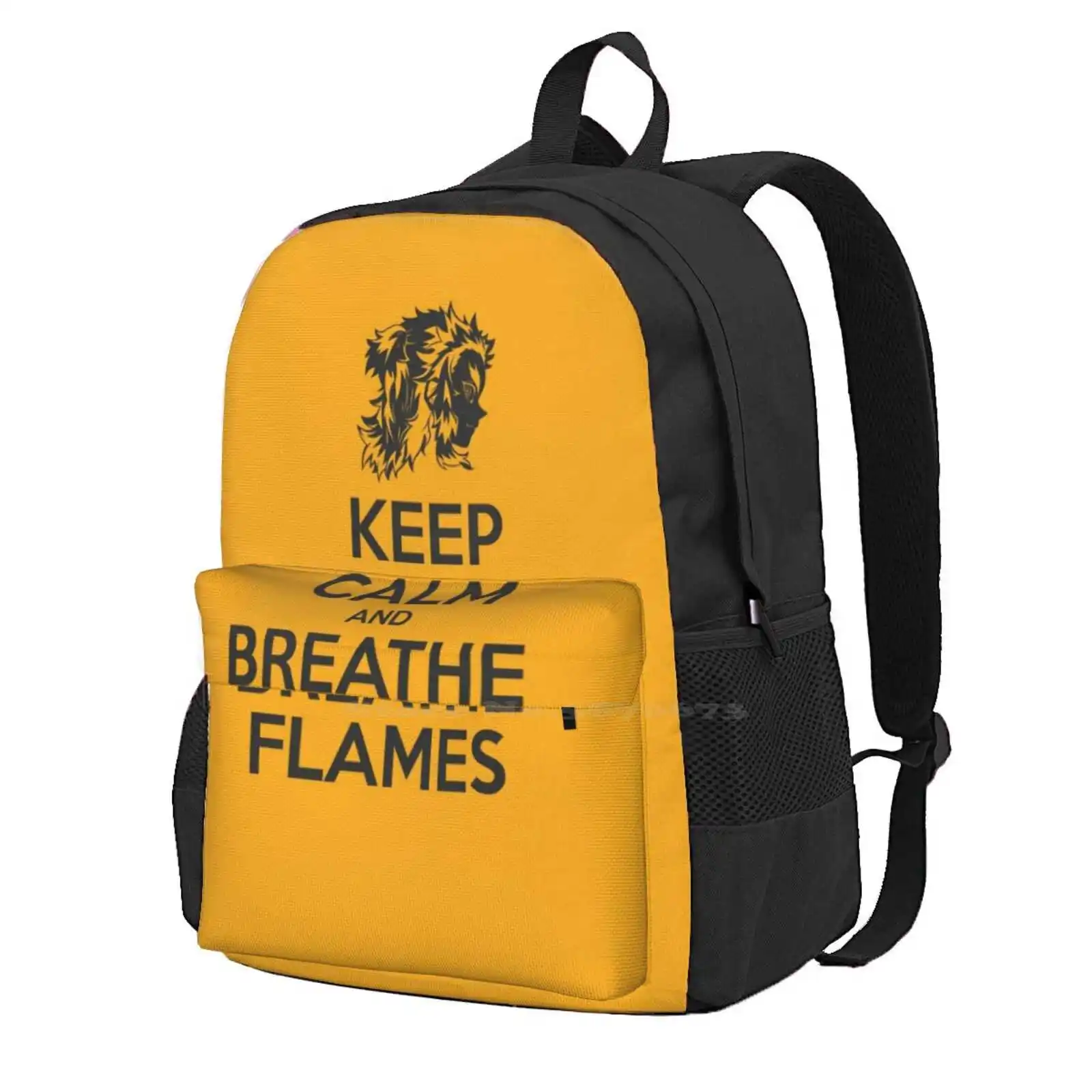 

Keep Calm Quotes Anime Demon Flame Breathing Kyojuro Large Capacity School Backpack Laptop Bags Keep Calm Quotes Best Anime