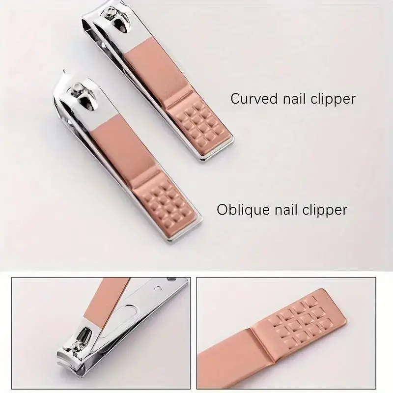 Manicure Set, Pedicure Kit Nagelknipperset, 18 Stuks Roestvrijstalen Nagelschaar, Verzorgingsgereedschap, Verzorgingsset Voor Vrouwen