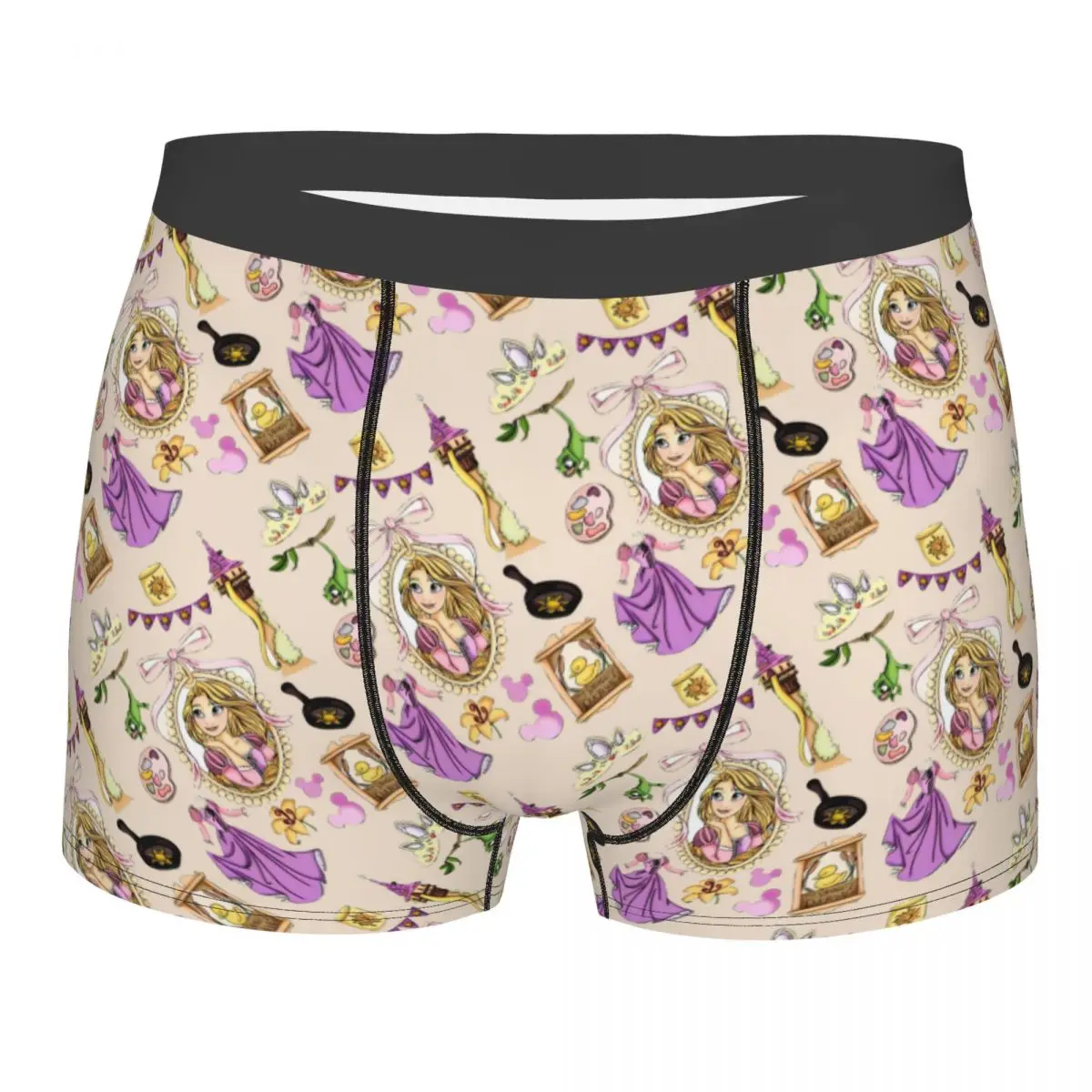 

Custom Princess Tangled Boxers Shorts Men's Cartoon Funny Briefs Underwear Novelty Underpants