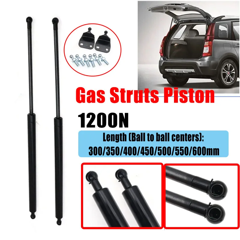 2pcs 300-600mm 120kg/1200N Universal Strut Bars Gas Spring Shock  Lift for Storage Bed Car Bonnet Hood Tailgate RV Bus