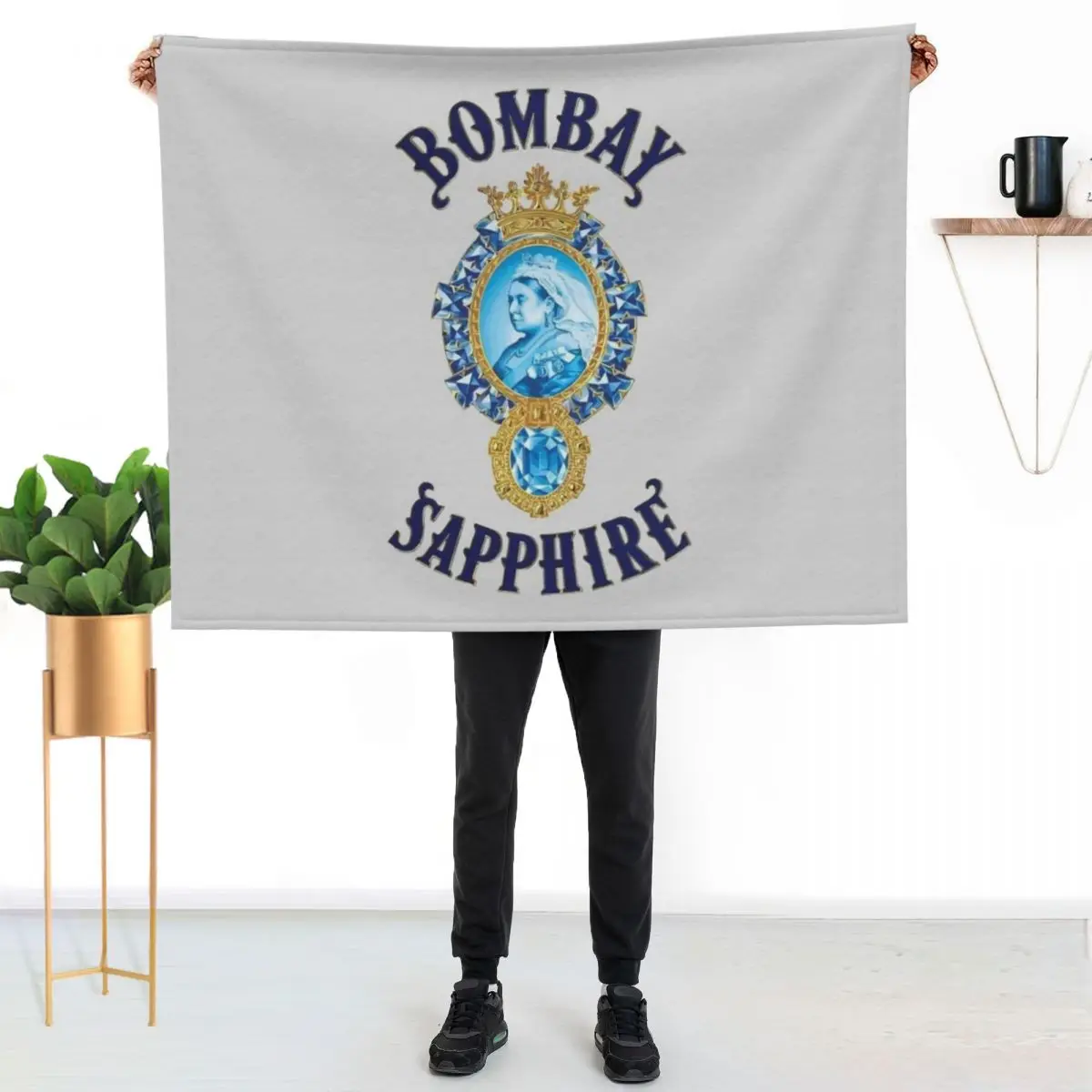 Bombay Sapphire Throw Blanket Sleeping Bag Flannels wednesday Thermal Custom for sofa Blankets