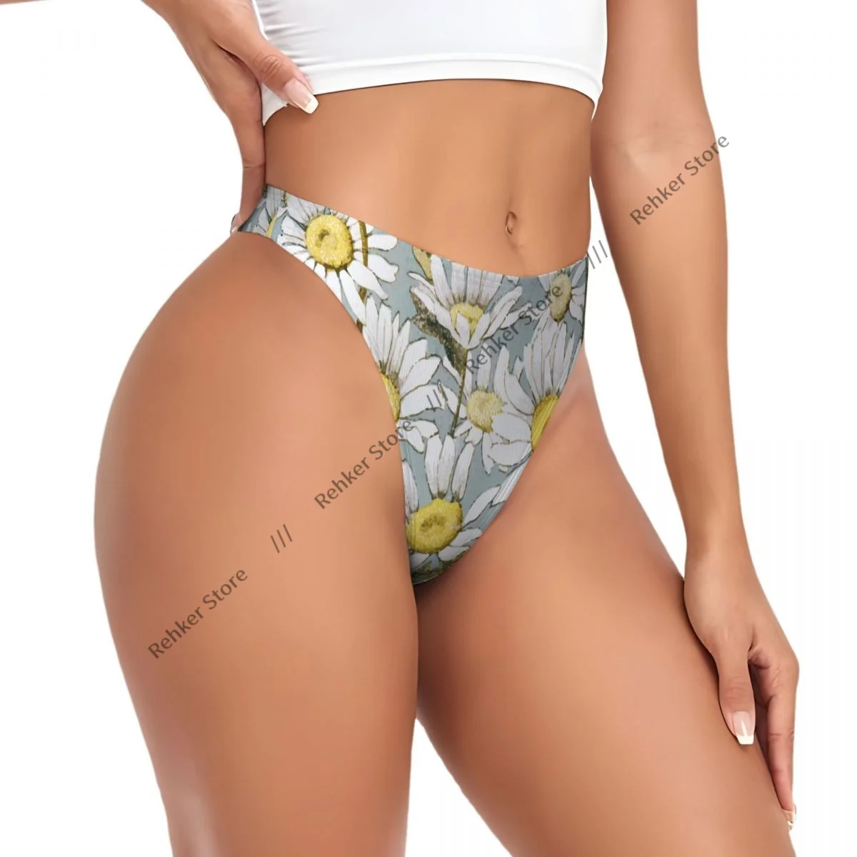 

Sexy G-string Thongs Women Panties Floral Daisy Underwear Lingerie Tanga