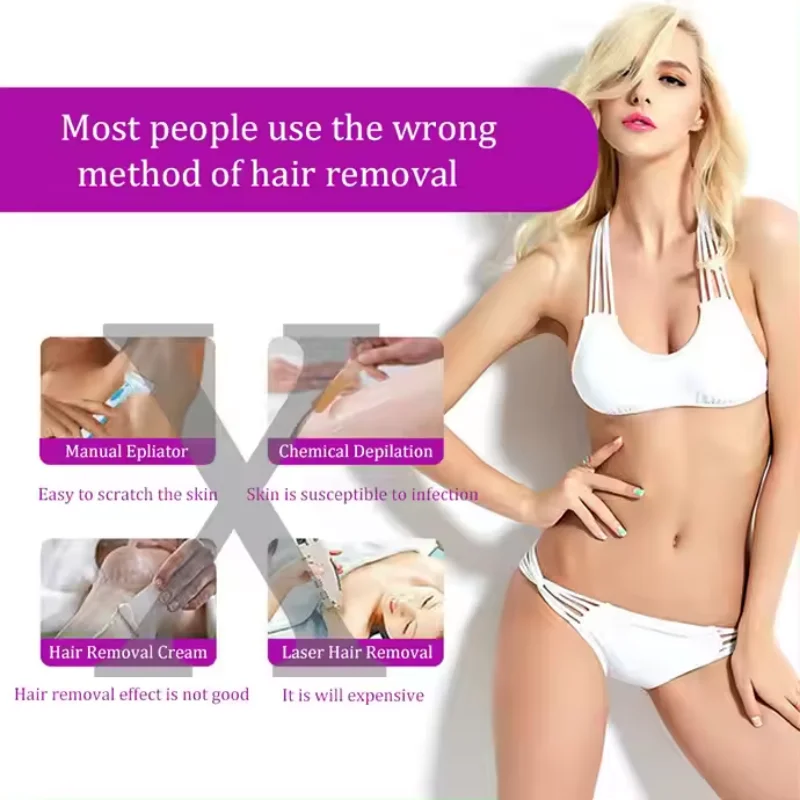 USB Aufladbare Frauen Epilierer Tragbare Haar Entfernung Werkzeug Rotary Rasierer Körper Gesicht Bein Bikini Lip Epilierer – Detail 4