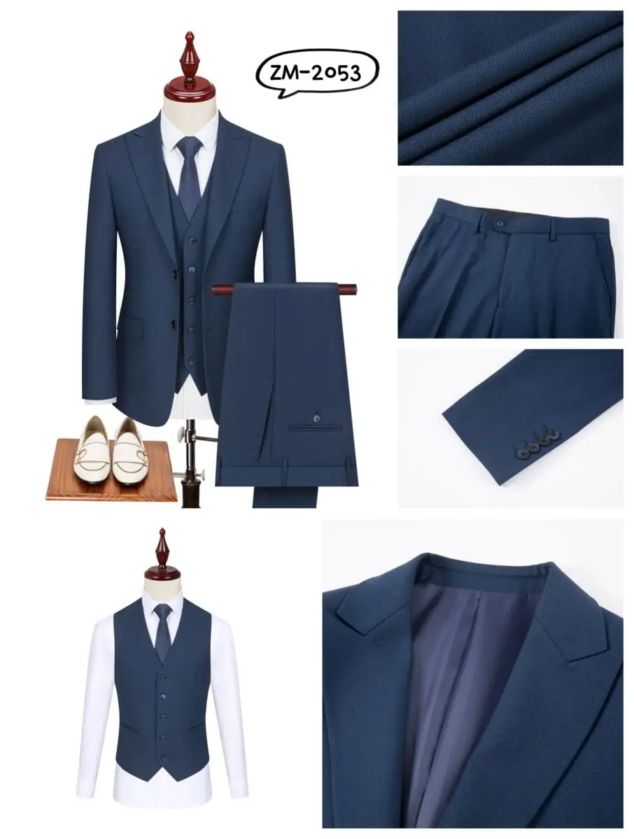 Luxury Suit Set for Men's, High-end Quality Men's Suit, Suitable For Daily Office And Business, Gift For Husbands And Boyfriends