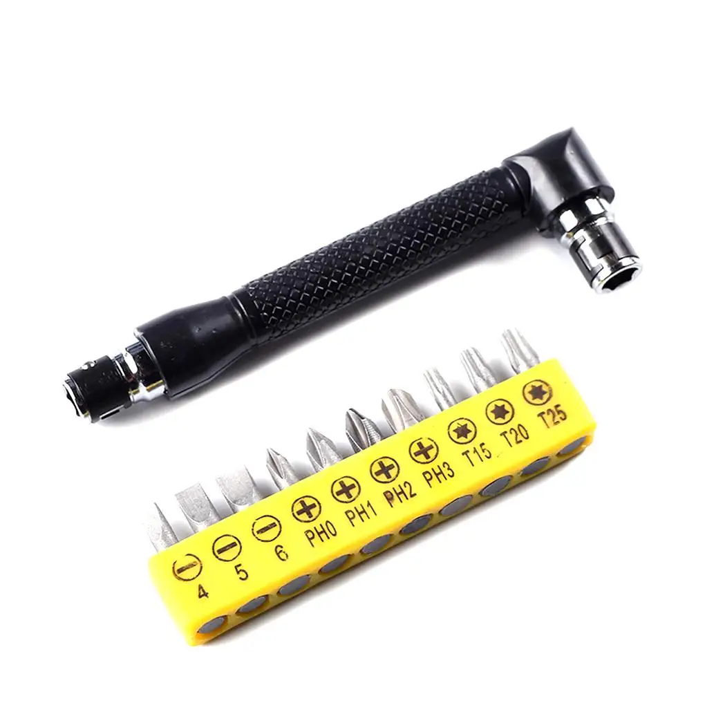 Socket wrench L-type 1/4 inch hex socket wrench Double-head screwdriver Hand tools Ten screw heads