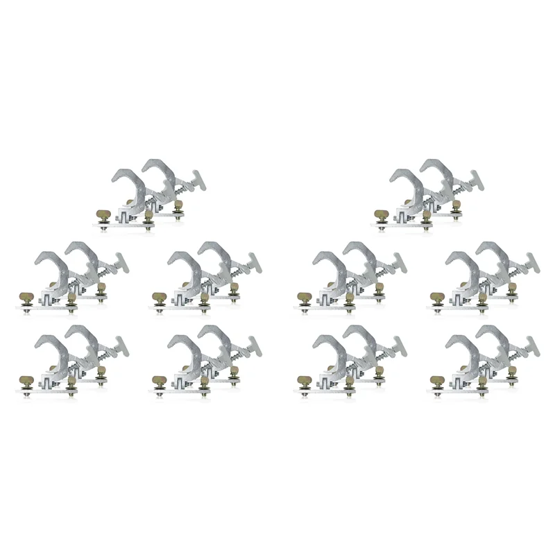 A99E-20X Aluminum Fold Clamp Hooks Stage Light Fold Hanging Hook Loading 150Kg 42-61Mm Truss Tube 230W 7R/200W 5R  Light