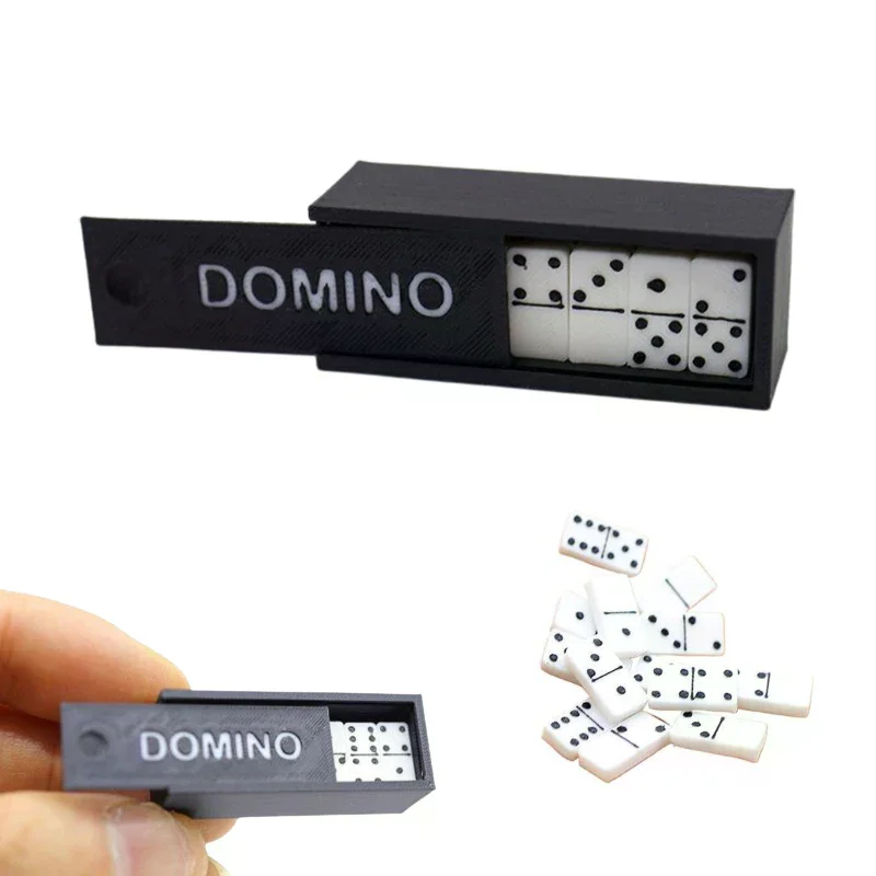 

1 Set 1:12 Dollhouse Accessories Miniature Domino Model Building Learning Educational Toy Dot Dominoes Board Game