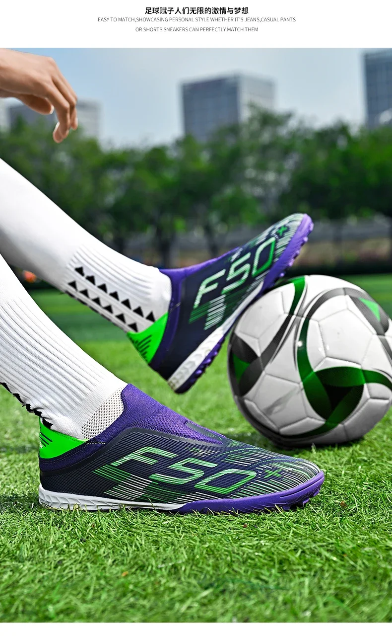Neue ultraleichte Fußballschuhe für Herren, hochwertige, stark nachgefragte, professionelle Unisex-Fußballschuhe für Damen, TF/FG-Fußballstiefel, Futsal-Sneaker – Detail 21