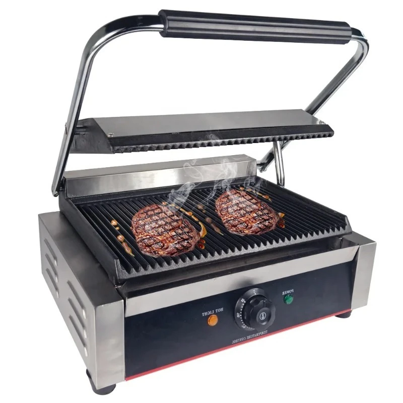 Plate grill commercial pressure sandwich single head double head papani double side frying