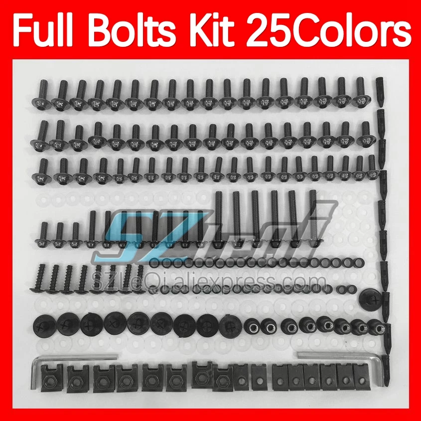 Fairing Bolts Full Screw Kit For Daytona675 Daytona-675 Daytona 675 13 14 15 16 2013 2014 2015 2016 Body Bolt Screws Nuts 268ps