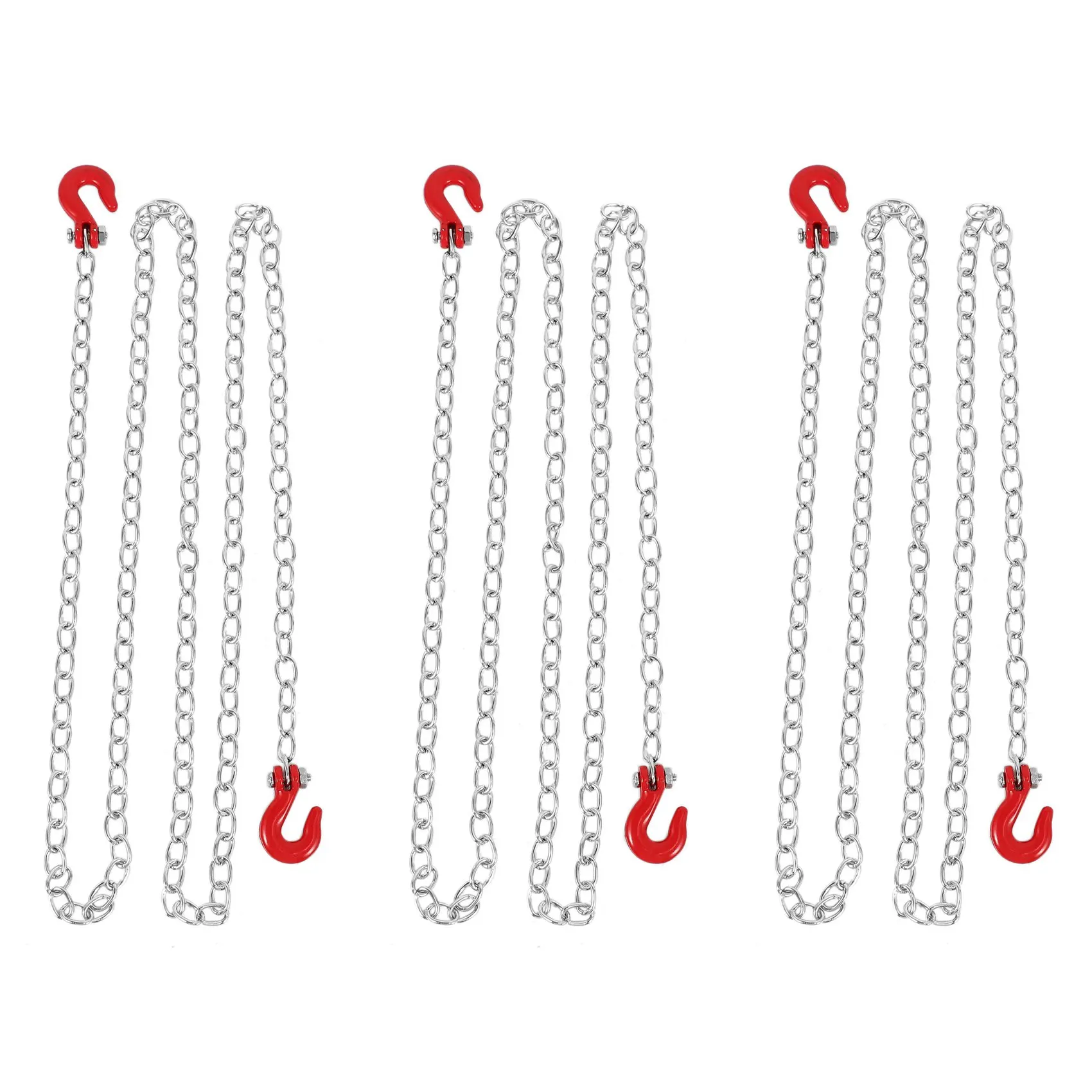 B78B-3X 1:10 RC Crawler อุปกรณ์เสริม TOW CHAIN พร้อมตะขอพ่วงสําหรับ Axial SCX10 90046 TAMIYA CC01 RC4WD D90 D110 TF2