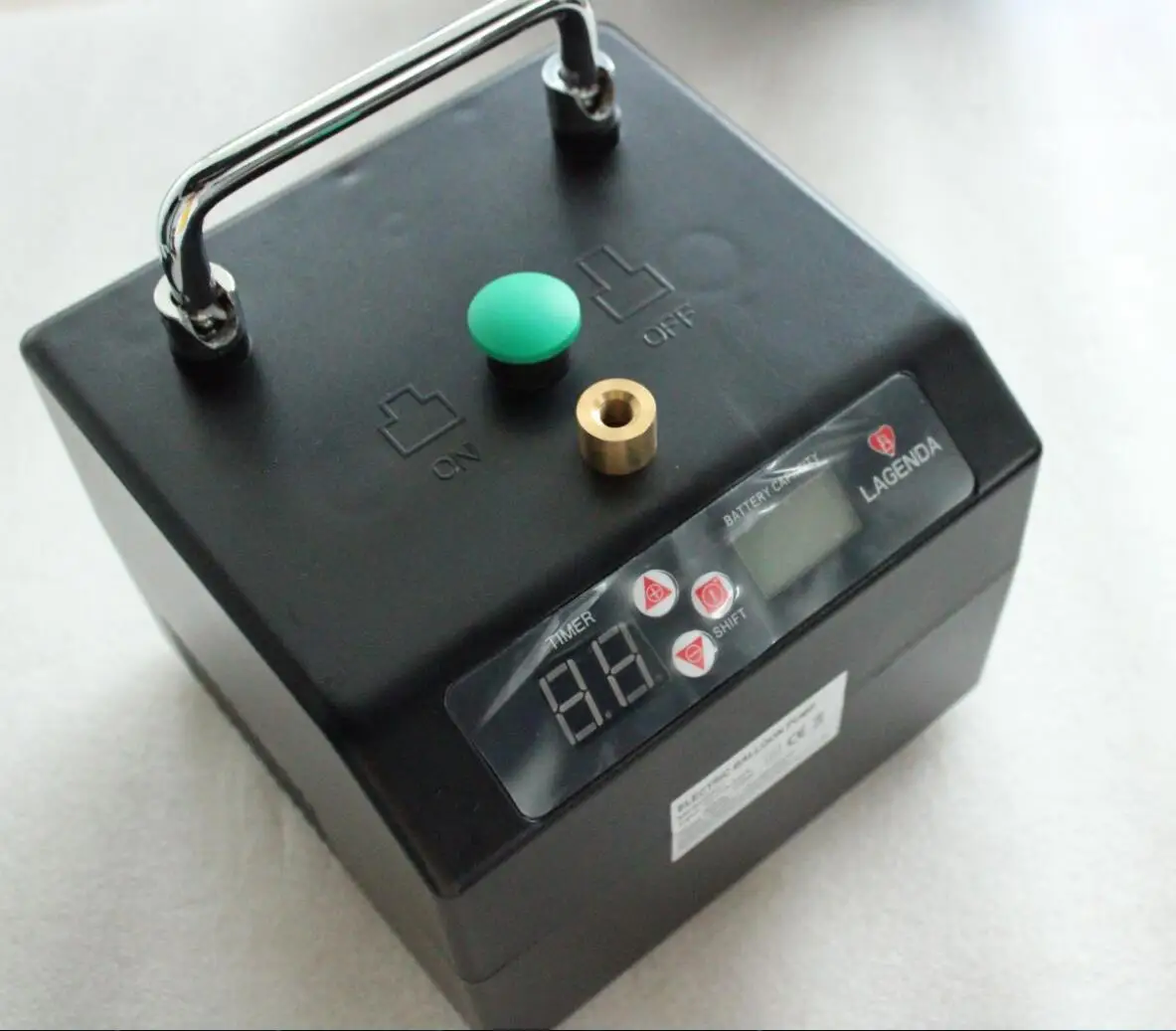 Imagem -03 - Lagenda-modelagem Inflator Balão B231 Torção Bateria Hora Digital Contador Bomba de Balão Elétrico Novo
