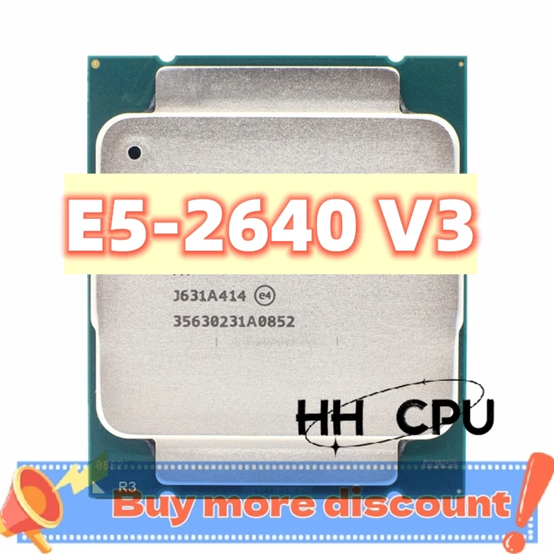 Xeon E5 2640 V3 2640V3 2,6 GHz 20MB 8 núcleos 90W LGA 2011-3 SR205 CPU procesador