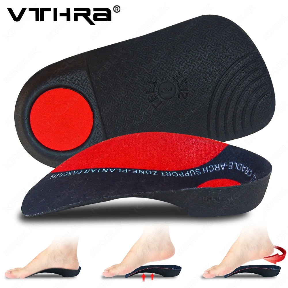 3/4 Flat Feet Insole Severe Orthotic Arch Support Insert Orthopedic Shoes Sole Pads Heel Pain Plantar Fasciitis Men Woman Unisex