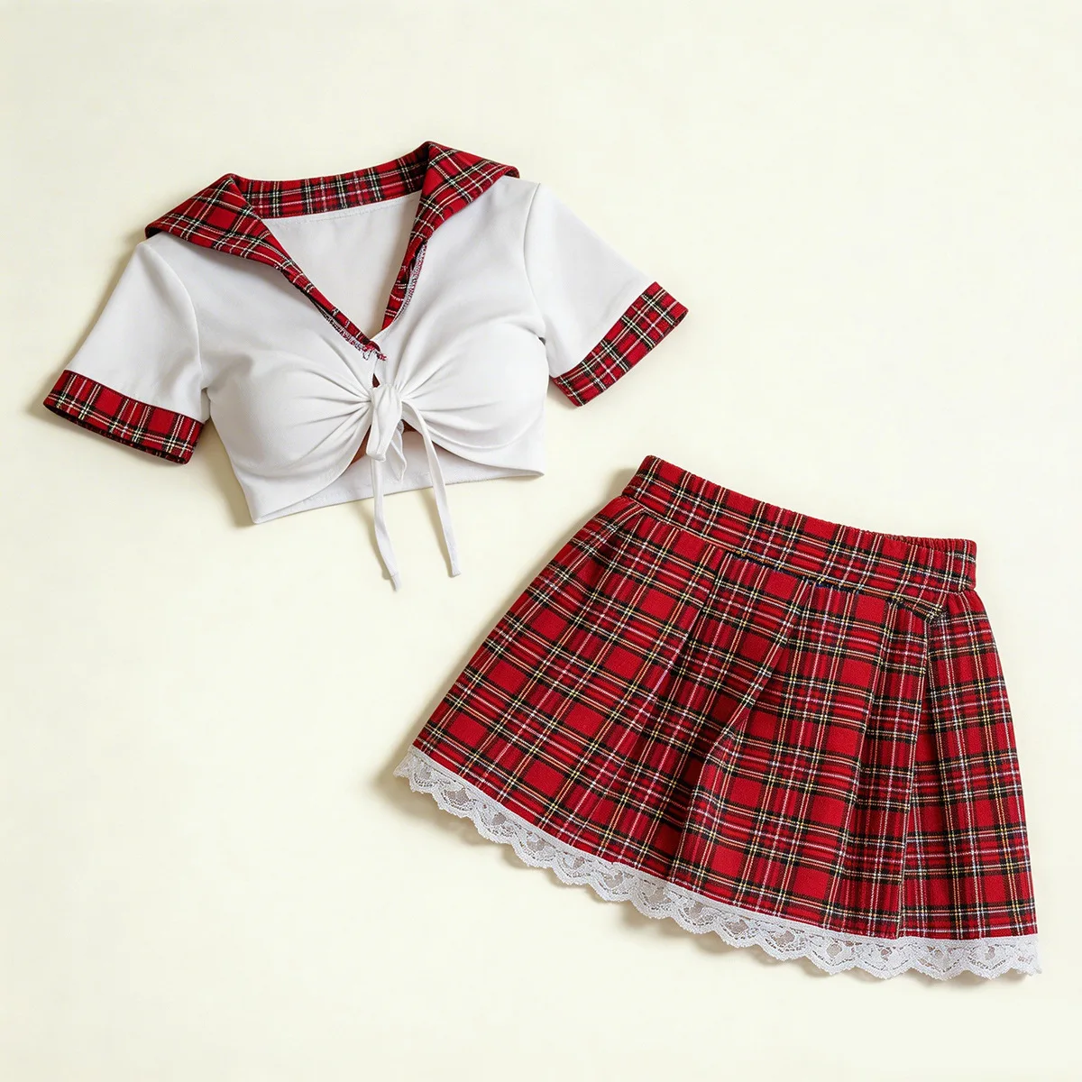 Red Sexy Lingerie Woman Porno Underwear Sexy Dress Student Cosplay Uniform Women Lingerie Erotic Underwear Babydoll Costume image 5