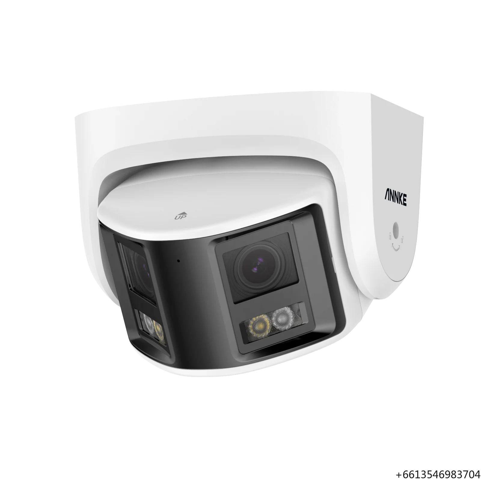 4K(8MP) AI Dual Lens Panoramic FOV 180 with Two Way Audio, Color Night IP POE CCTV Turret ANNKE Camera