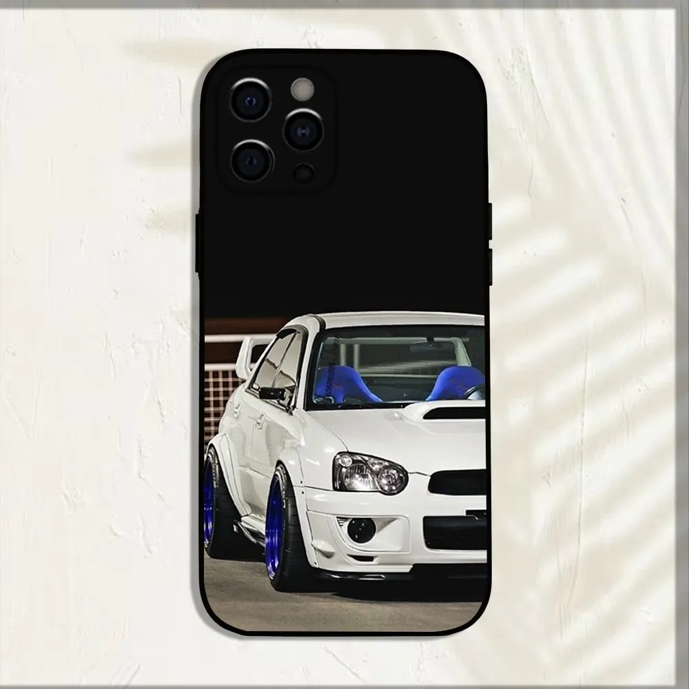 Japan S-Subaru car Phone Case For iPhone 16,15,14,13,12,11,Pro,X,XS,Max,XR,Plus,Mini Soft Black Cover