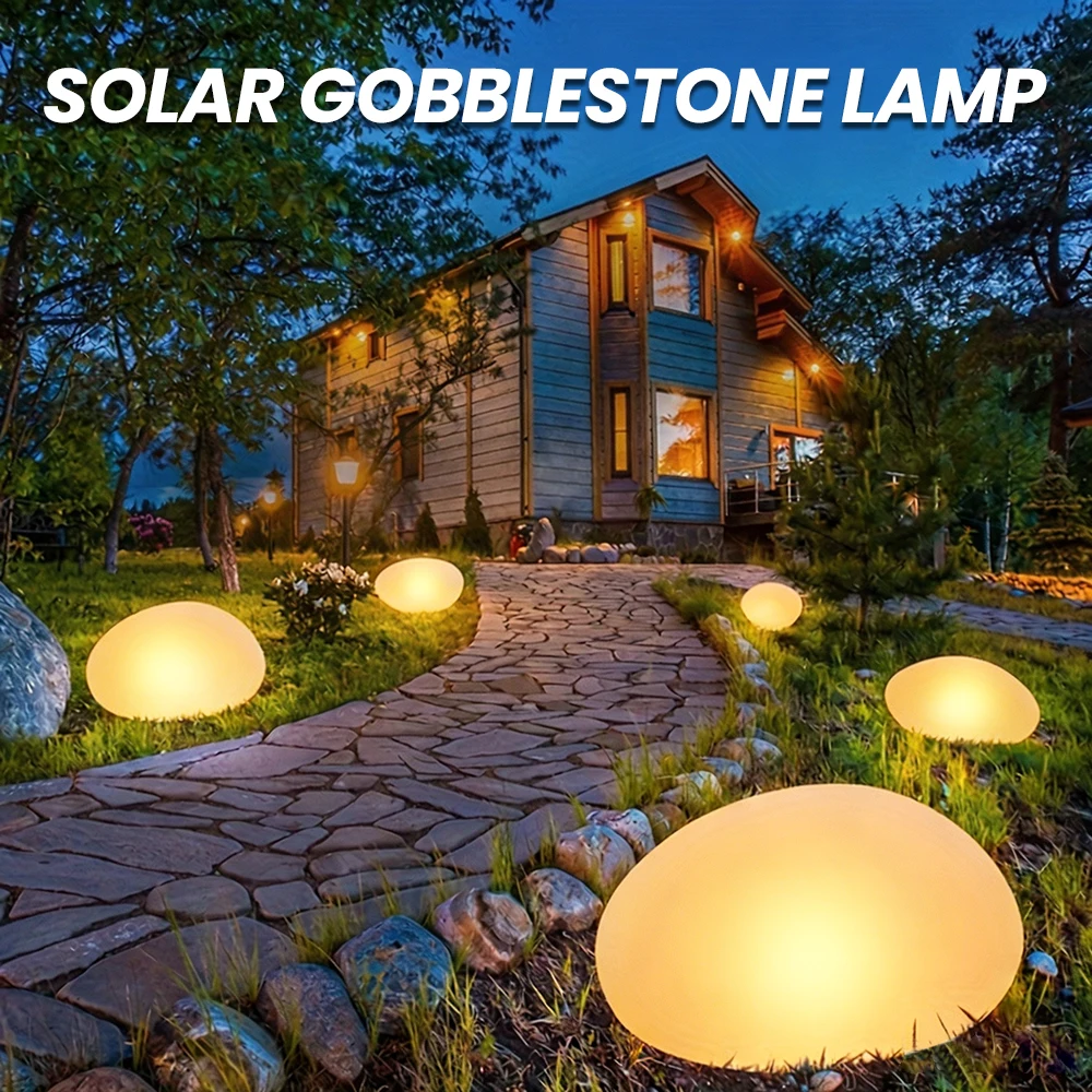 Outdoor Solar Pebble-shaped So - Outdoor Lighting Art ulasan dan harga