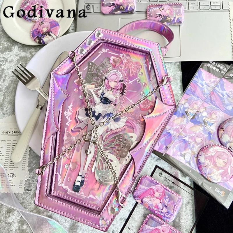

2025 New Original Halloween Subculture Girls Sweet Cool Handbag Student Y2K Backpack Japanese Fashion Versatile Crossbody Bag