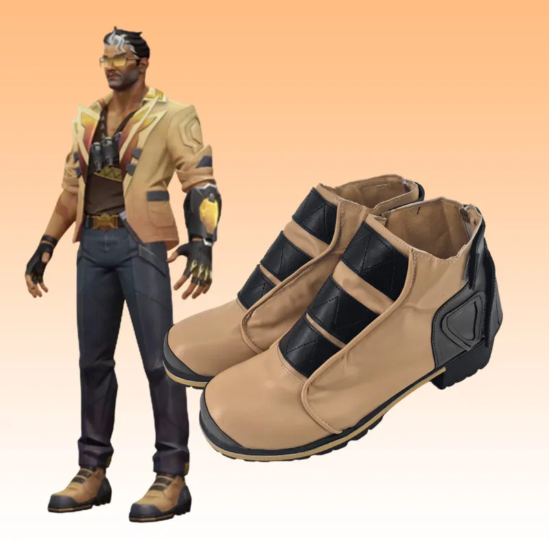 Zapatos de Cosplay del Personaje Tejo del Juego Valorant para Hombre, Botas de Tejo para Navidad, Halloween, Comic Con, Cosplay y Juego de Roles