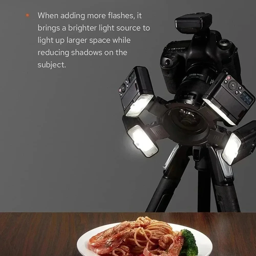 MF12/MF12-K2 Flash TTL Macro Speedlite Flash 2.4 GHz Wireless Control Speedlight for Sony Canon Nikon Fuji Olympus Pentax