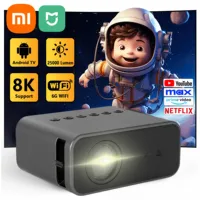 Xiaomi Mini Projector Portable Home Projector 8K HD Projector Indoor Entertainment Bedroom Gaming Cinema Children