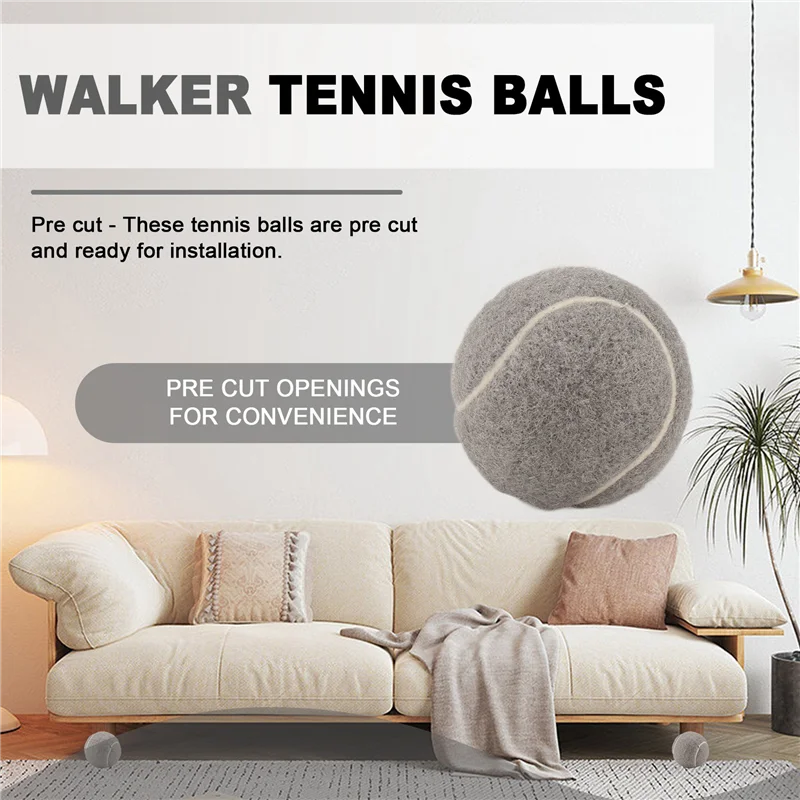 A48F-4PCS كرات التنس ووكر كرات التنس للمشايات لأرجل الأثاث وحماية الأرضية #3