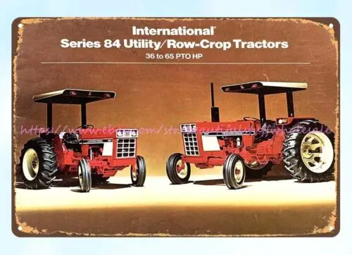 

1978 INTERNATIONAL HARVESTER Utility Row-Crop Tractors metal tin sign