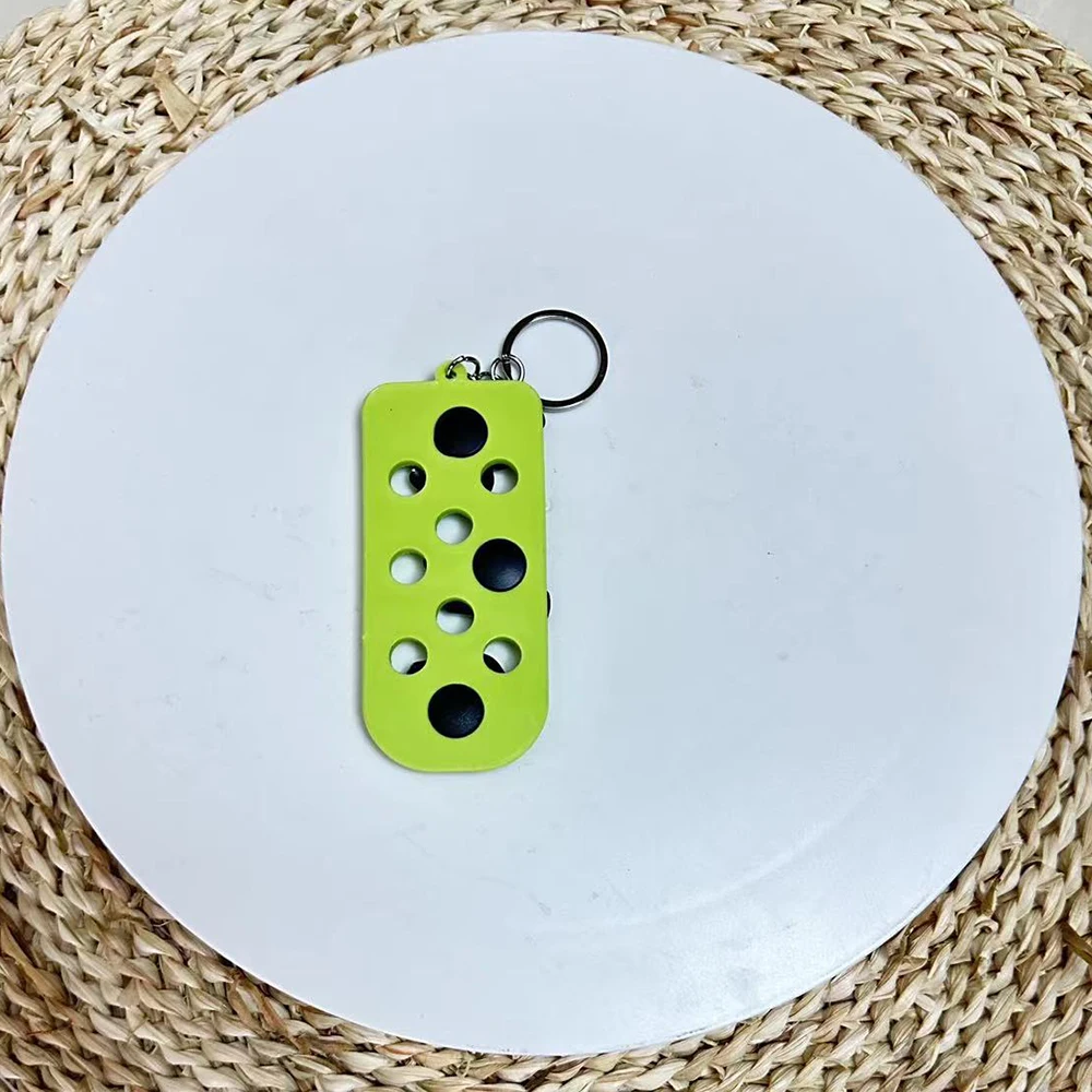12PCS Luggage Tag Hole Keyring for Shoe Charms Decoration Keychain Suitable For Handbag Key shoe charms Accessory Decoration
