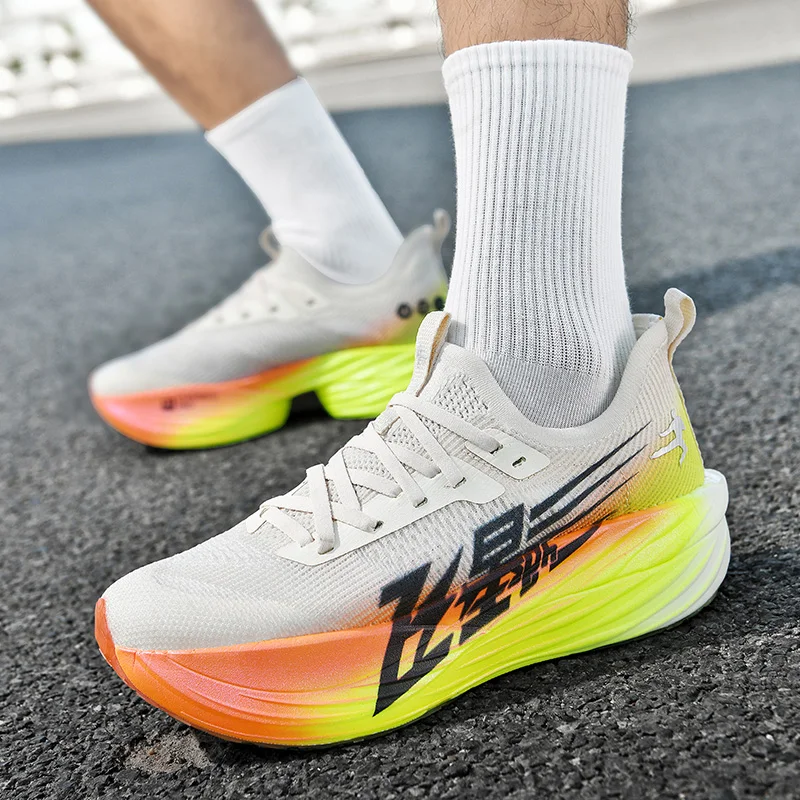 

2025 Marathon Carbon Plate Running Shoes Shock Absorption Ultra Light Sport Rebound Technology Outdoor Mens Sneakers
