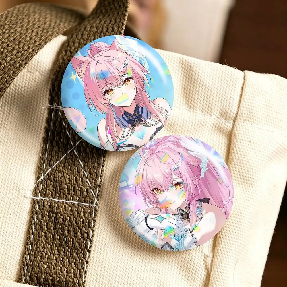 W-Wuthering Waves Aemeath  25 32 44 58 75mm Badges Personalized Round Brooches Pins Accessory Gift