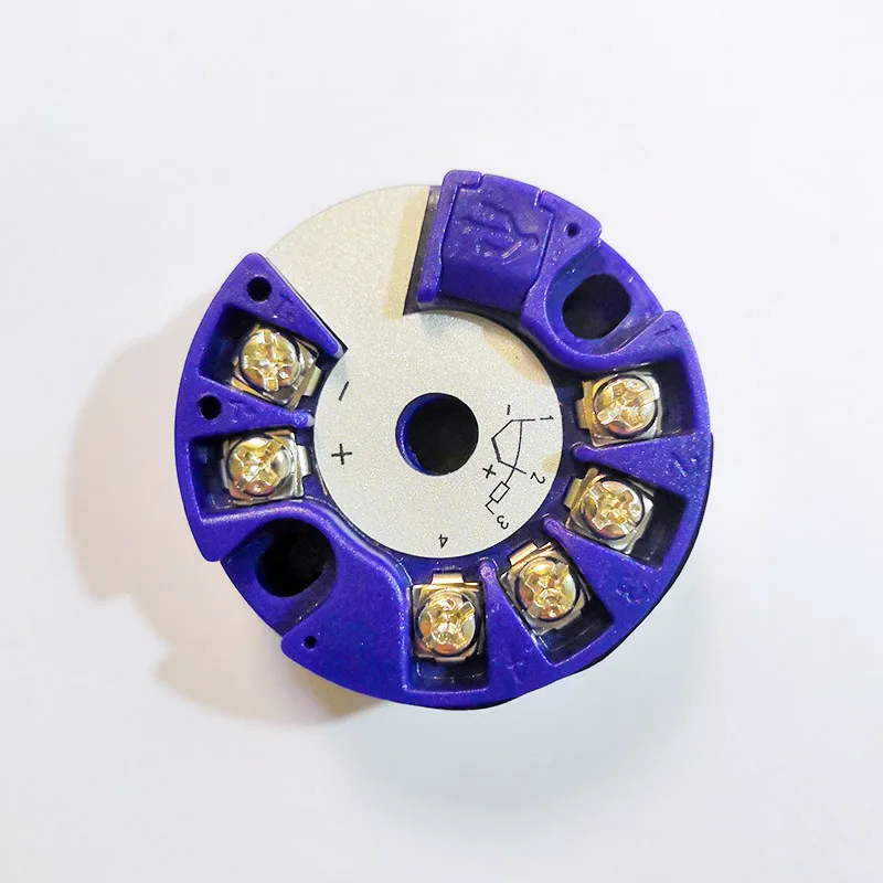 For Programmable Isolated PT100 RTD Thermocouple 4-20mA Converter 2-Wire ABS OEM/ODM Temperature Transmitter