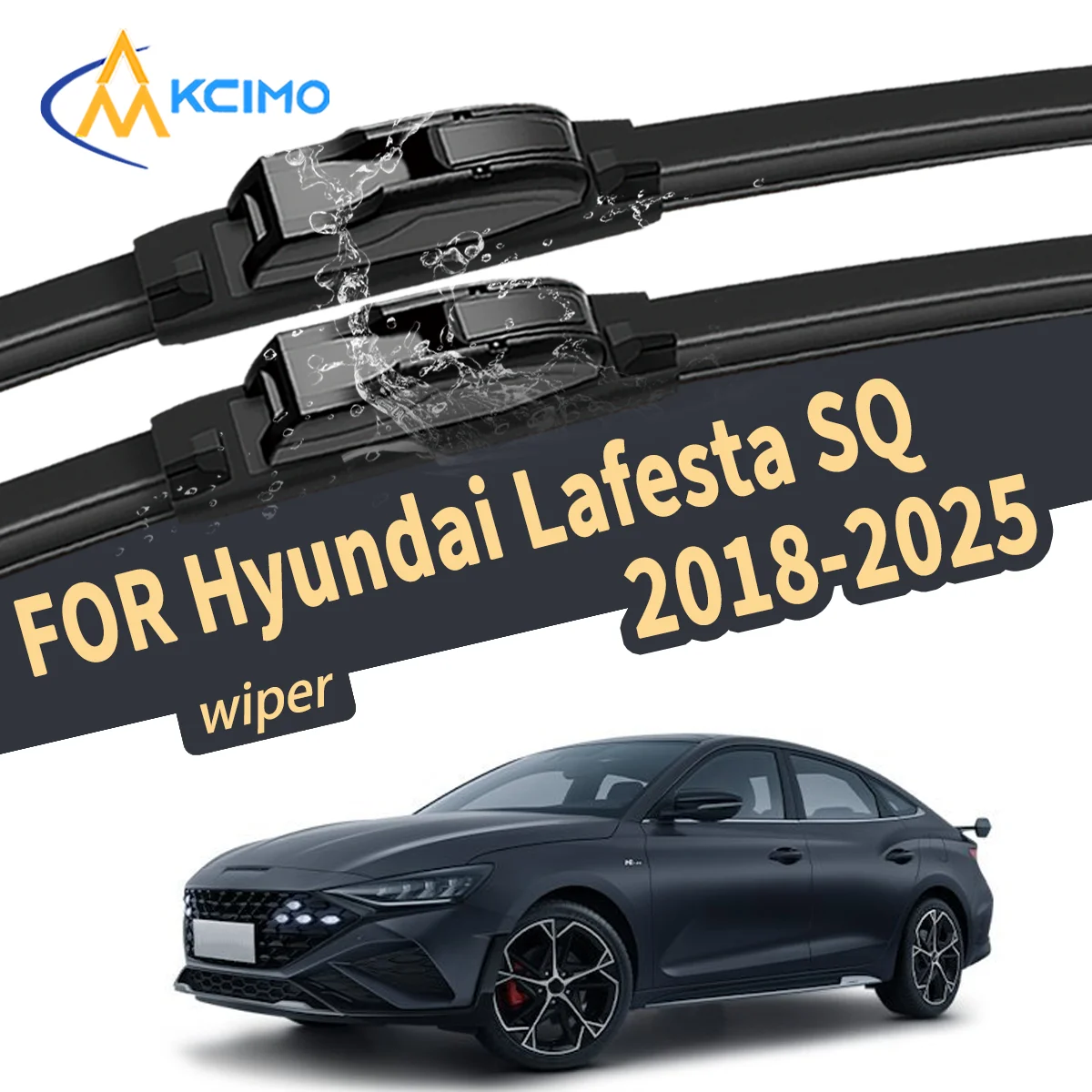 

Silent Wiper Blade For Hyundai Lafesta SQ 2018-2025 Natural Rubber Windshield Wiper Auto Replacement Parts High Quality Car