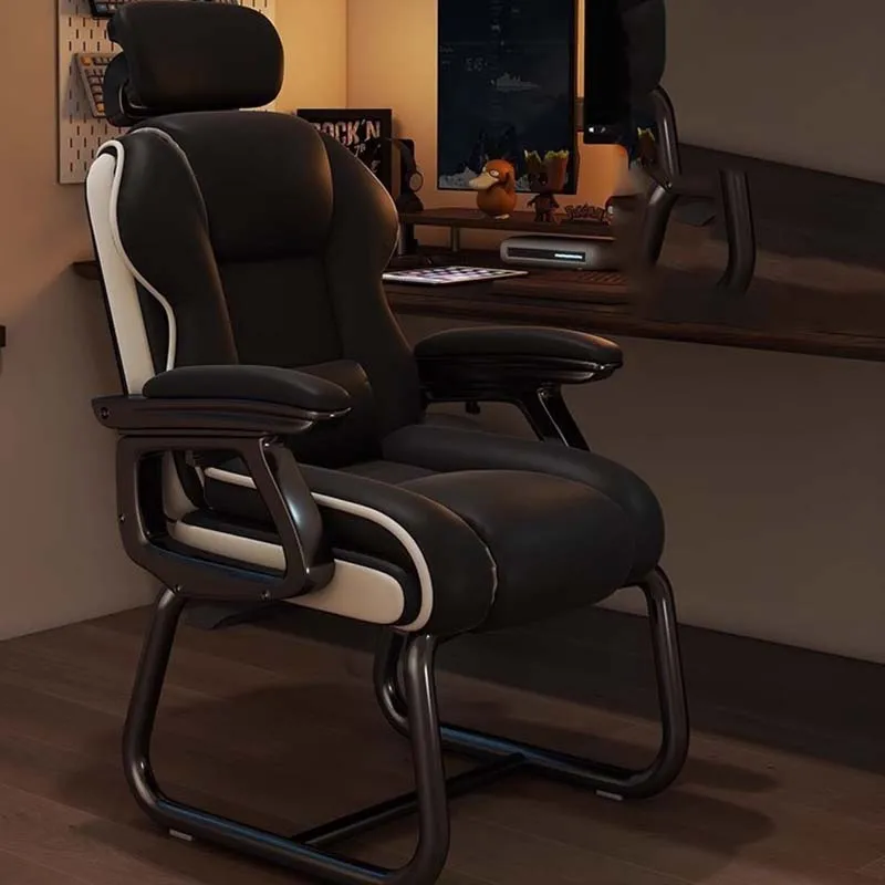 Headrest Black Office Chair Cushion Designer Revolving Ergonomic Computer Chairs Comfy Lazyboy Bureaustoel Office Furniture