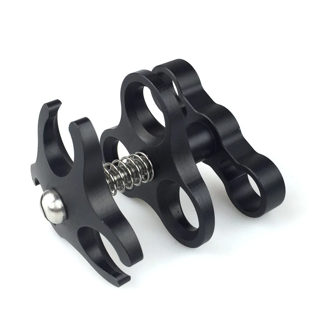 Diving Three-Hole Butterfly Clip Fill Light Clamp Clamp Light Arm Ball Clip Diving Photography Accessories