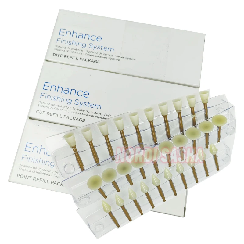 1Box Polishing Disc Point Cup Dental Enhance Finishing System Refill Package for Composites Ceramics &Glass Ionomer