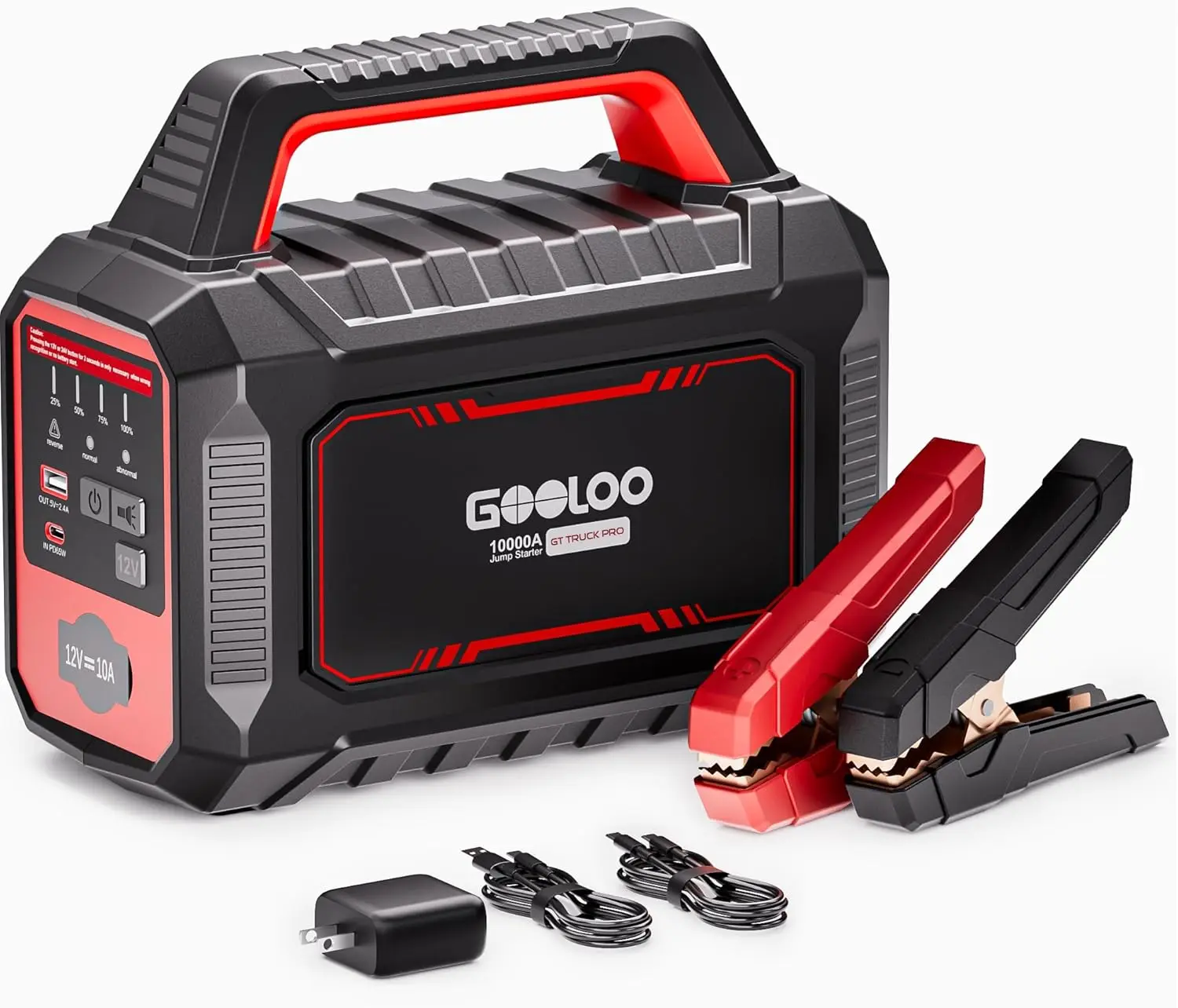 

GT Truck PRO 10000A Jump Starter with 65W Fast Charge, 64000mAh Portable Car Battery Booster Power Pack (for All Gas All Diesel)