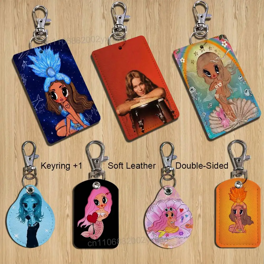 Ahi Still MATADORA Karol G Keychain Holder Suitable For Subway Bank Card Bus Card Case Badge Holder Wallet Card Textured pattern